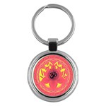 OM Lotus Key Chain (Round)