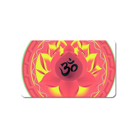 OM Lotus Magnet (Name Card) from ArtsNow.com Front