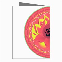 OM Lotus Greeting Cards (Pkg of 8) from ArtsNow.com Right