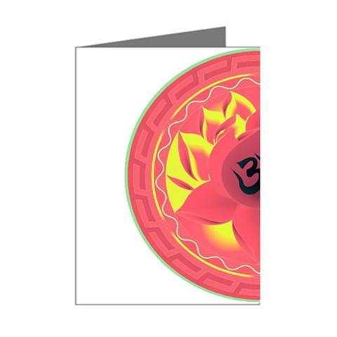 OM Lotus Mini Greeting Cards (Pkg of 8) from ArtsNow.com Right