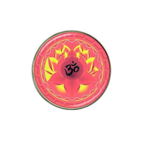 OM Lotus Hat Clip Ball Marker from ArtsNow.com Front