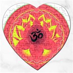 OM Lotus Jigsaw Puzzle (Heart)