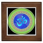 OM mandala Framed Tile