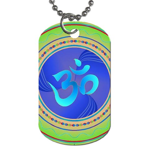 OM mandala Dog Tag (Two Sides) from ArtsNow.com Back