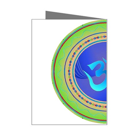 OM mandala Mini Greeting Card from ArtsNow.com Right