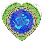 OM mandala Jigsaw Puzzle (Heart)