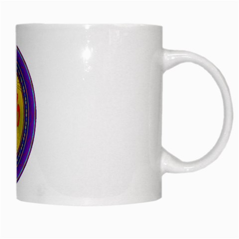 OM mandala White Mug from ArtsNow.com Right