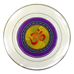 OM mandala Porcelain Plate