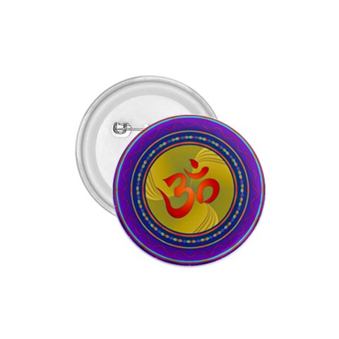 OM mandala 1.75  Button from ArtsNow.com Front