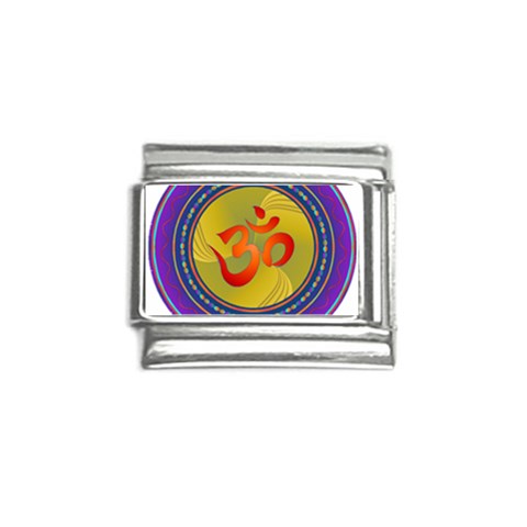 OM mandala Italian Charm (9mm) from ArtsNow.com Front