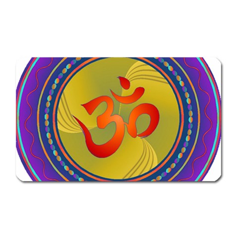 OM mandala Magnet (Rectangular) from ArtsNow.com Front