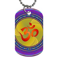 OM mandala Dog Tag (Two Sides) from ArtsNow.com Back