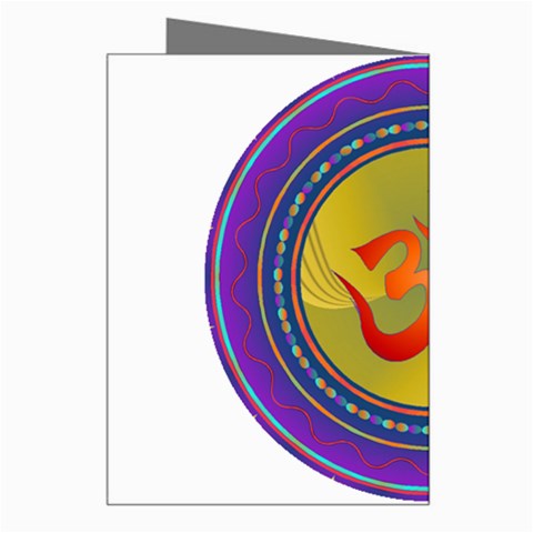 OM mandala Greeting Card from ArtsNow.com Right