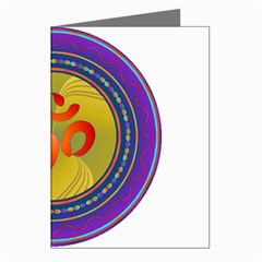 OM mandala Greeting Cards (Pkg of 8) from ArtsNow.com Left