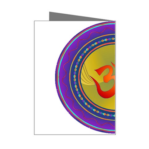 OM mandala Mini Greeting Card from ArtsNow.com Right