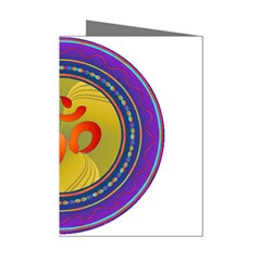 OM mandala Mini Greeting Cards (Pkg of 8) from ArtsNow.com Left