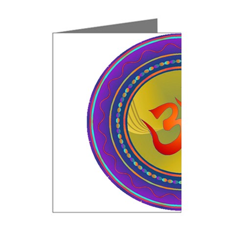 OM mandala Mini Greeting Cards (Pkg of 8) from ArtsNow.com Right