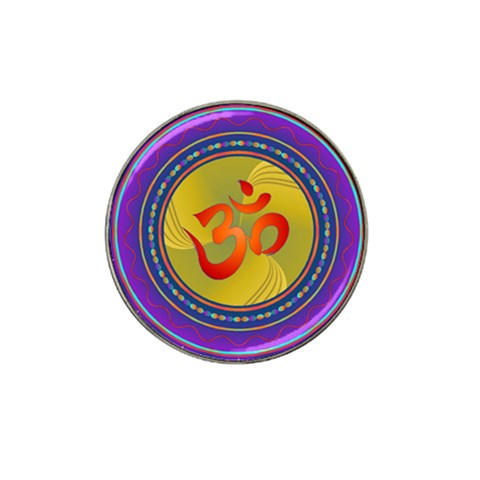 OM mandala Hat Clip Ball Marker from ArtsNow.com Front