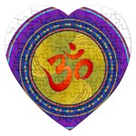 OM mandala Jigsaw Puzzle (Heart)