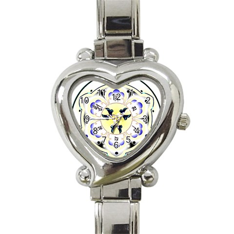 OMPH Heart Italian Charm Watch from ArtsNow.com Front