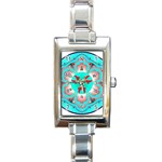 OMPH Rectangular Italian Charm Watch