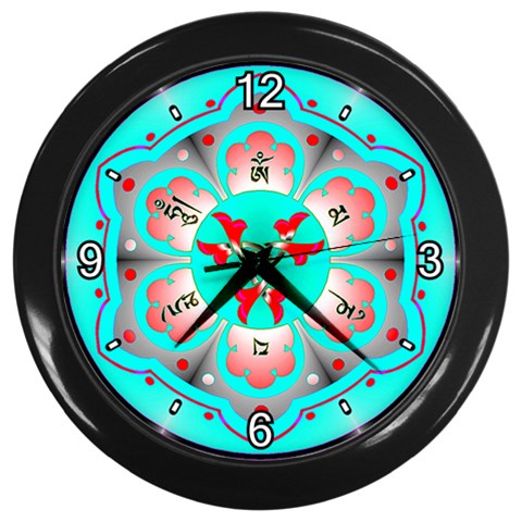 OMPH Wall Clock (Black with 4 white numbers) from ArtsNow.com Front