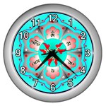 OMPH Wall Clock (Silver with 12 white numbers)