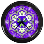 OMPH Wall Clock (Black with 4 black numbers)