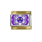 OMPH Gold Trim Italian Charm (9mm)