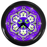 OMPH Wall Clock (Black with 4 white numbers)