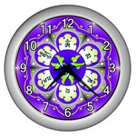 OMPH Wall Clock (Silver with 12 white numbers)