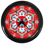 OMPH Wall Clock (Black with 4 black numbers)