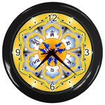 OMPH Wall Clock (Black with 4 black numbers)