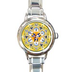 OMPH Round Italian Charm Watch