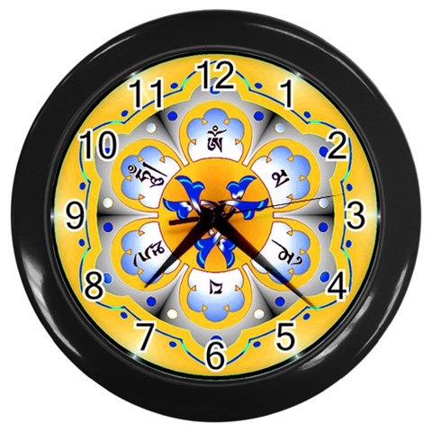 OMPH Wall Clock (Black with 12 black numbers) from ArtsNow.com Front