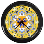 OMPH Wall Clock (Black with 12 black numbers)