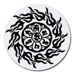 OMPH B&W Round Mousepad