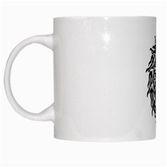 OMPH B&W White Mug from ArtsNow.com Left