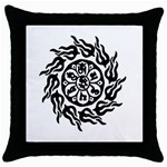 OMPH B&W Throw Pillow Case (Black)