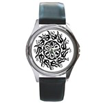 OMPH B&W Round Metal Watch