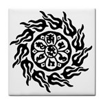 OMPH B&W Tile Coaster