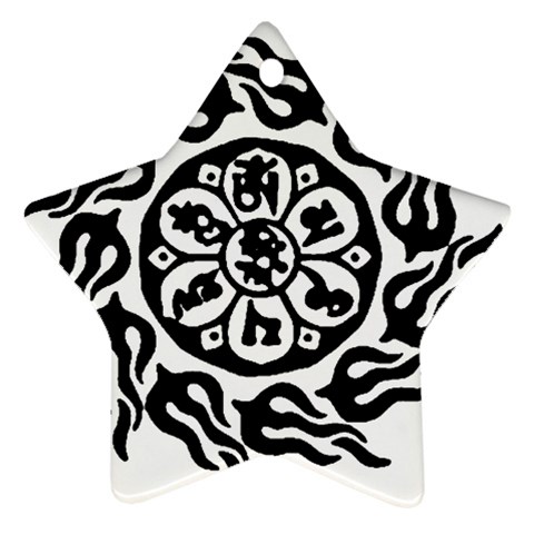 OMPH B&W Ornament (Star) from ArtsNow.com Front