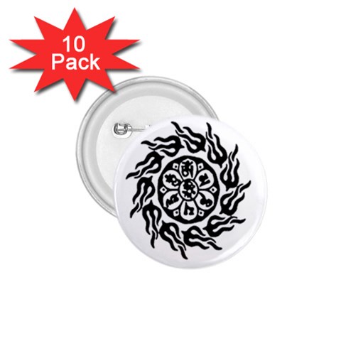 OMPH B&W 1.75  Button (10 pack)  from ArtsNow.com Front