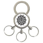 OMPH B&W 3-Ring Key Chain