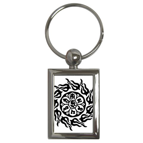 OMPH B&W Key Chain (Rectangle) from ArtsNow.com Front