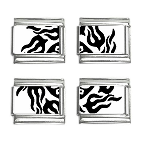 OMPH B&W 9mm Italian Charm (4 pack) from ArtsNow.com Front