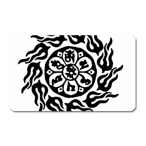 OMPH B&W Magnet (Rectangular) from ArtsNow.com Front