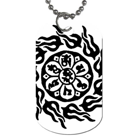 OMPH B&W Dog Tag (One Side) from ArtsNow.com Front