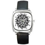 OMPH B&W Square Metal Watch