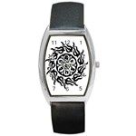 OMPH B&W Barrel Style Metal Watch